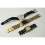 Small Lot Of 3 Gents Watches Comprising Accurist Shockmaster 21 Jewels,