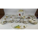 Royal Worcester 34 Piece Part Coffee and Dinner Service ' Wild Harvest ' Pattern. Comprises 4