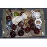 Box of Assorted Glass and Ceramics.