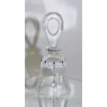 Swarovski Crystal Bell with 8 Multi-Coloured Crystal Accents Circling The Bells Upper Base,