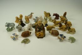 Collection Of Wade Whimsies Comprising Mostly Animals,