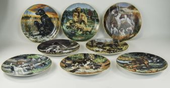 Hamilton Collection 8 Cabinet Plates Depicting Sporting Dogs c1989/90 To Include Labrador