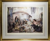 William Russell Flint 1880 - 1969 Pencil Signed Ltd Edition Colour Print / Lithograph.