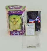 Merrythought Hope Bear In Box With Certificate Together With A Boxed Electronic Furby