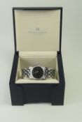 Maurice Lacroux Sphere - Ladies Quartz Date Just Stainless Steel Wrist Watch. Model Num SH1014.