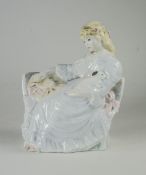 Coalport Ltd and Numbered Edition Figurine ' Summers Daydream ' Num 1722 / 9500. c.1990. 6.