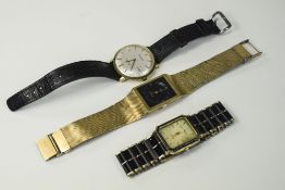 Small Lot Of 3 Gents Watches Comprising Accurist Shockmaster 21 Jewels,