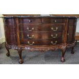 Universal Furniture - Nice Quality Large and Impressive Mahogany Bow Fronted Sideboard - Credenza,