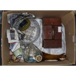 Miscellaneous Lot. Comprising Atomiser, Glass Crested Ware, Pottery, etc.