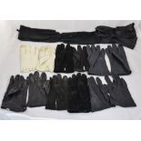 7 Pairs Of Ladies Leather/Suede Gloves Together With 1 Other