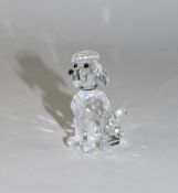 Swarovski Crystal Poodle Figure In a Sitting Position,