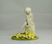 Royal Doulton Figurine ' A Child Study ' Style One. HN603. Designer L. Harradine. Issued 1924-1938.