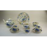 Collection Of Masons Ironstone, Regency Pattern Comprising Tea Pot, 3 Cups, 2 Saucers, Sugar Bowl,