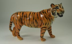 Beswick Animal Figure ' Tiger ' Model Num 2096. Designer Graham Tongue. Issued 1967-1990. Height 7.