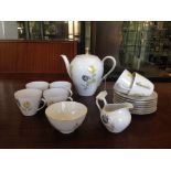 Seltmann Weiden Bavaria Coffee Set Comprising 6 Cups, 7 Saucers, Coffee Pot,