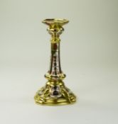 Royal Crown Derby Candlestick Imari Pattern 1128, Height 7 Inches. Mint Condition.