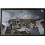 Niels Møller Lund Framed Print/Lithograph City Of Newcastle,