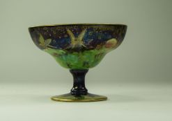 Wedgwood - Daisy Makeig - Jones, Black Fairyland Lustre Small Footed Tazza ' Woodland Elves ' Z4968.