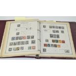 Four Ring Binder Containing Leaves from an old stamp album.