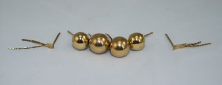 2 Pairs Of Ladies 9ct Gold Earrings. Fully Hallmarked.