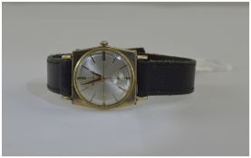 Gents Bulova Wristwatch, Silvered Dial, Gilt Baton Numerals With Subsidiary Seconds, Manual wind,