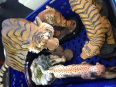 Collection Of 11 Wild Cats To Include Cheetahs, Leopards, The Juliana Collection,