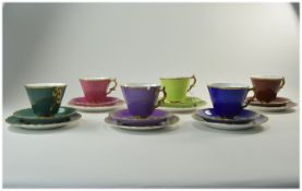 Kent Bone China Multi - Colour ( 12 ) Piece Tea-Service.