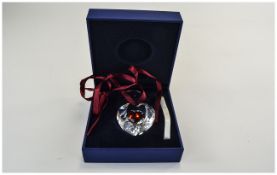 Swarovski Crystal Annual Edition Heart Ornament,