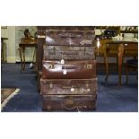 5 Vintage Suitcases,
