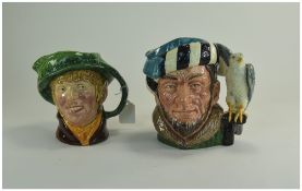 Royal Doulton Character Jugs ( 2 ) In Total. 1/ The Falconer. D6533. Designer Max Henk. Height 7.