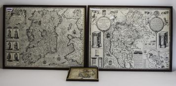 3 Mixed Map Prints