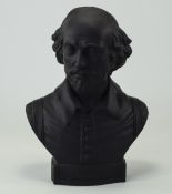 Wedgwood Black Basalt Bust of William Shakespeare,