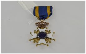 **WITHDRAWN** Netherlands, Order of the Netherlands Lion, Knight's breast badge, 62 x 40mm.