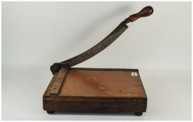 Early 20thC Office Guillotine 11x13 Inches
