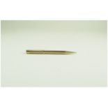 Yard-o-Led Vintage 9ct Gold Cased Propelling Pencil. c.1960's. Hallmark London 1964.