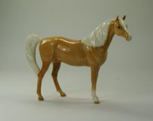 Beswick Horse Figure - Arab ' Xayal ' Palomino. Issued 1961 - 1989. Designer A. Gredington.