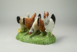 Border Fine Arts, James Herriots Country Kitchen Chickens and Cockerel's Toast Rack. 5.