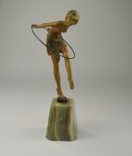 Art Deco - Impressive Cold Painted Bronze Figurine,