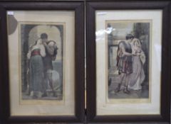 Pair of Lord Leighton Prints "Whispers o