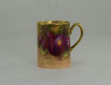 Royal Worcester - Fine Hand Painted Mini