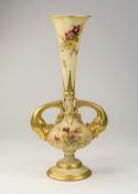 Royal Worcester Hand Painted Blush Ivory