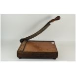 Early 20thC Office Guillotine 11x13 Inches