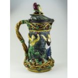 Minton - Majolica Large Lidded ( Jester