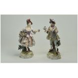 German Hand Painted Porcelain Early 20th