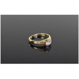 18ct Gold Set Single Stone Diamond Ring.