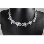 Tova Diamonique CZ and Silver Necklace,