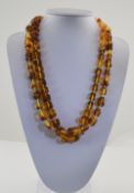 Two Various Baltic Amber Necklaces, both