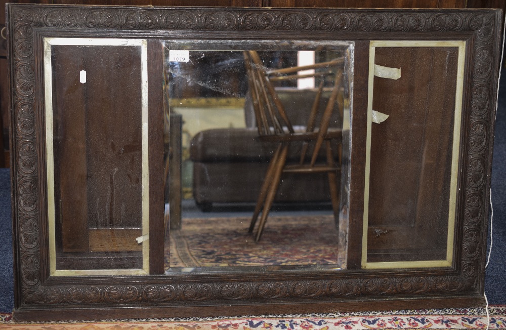 Early 20thC Carved Oak Frame With Centra - Image 2 of 2