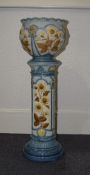 Burmantofts Faience Jardiniere and Stand