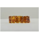 Baltic Amber Stretch Bracelet, golden ye